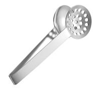 Tea Bag Squeezer Tongs, 6.1-Inch Durable Teabag Strainer and Gripper, Professional Grade Bag Squeezer for Tea Lovers, Rust-Proof Round Head Filter Tongs for Home and Workplace