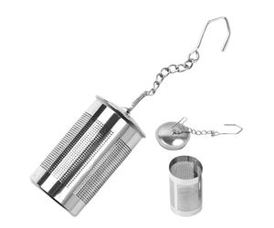 Tea Diffuser - Stainless Steel Mesh Reusable Seasoning Filter Chain Hook