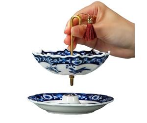 Tea Diffuser, With Tray Ceramic Chinese Filter, Loose Leaf Tea Strainer Steeper For Home, Kitchen, Living Room, Bedroom, Camping, Picnic, Office, Dorm