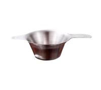 Tea Drain Strainer - 2.91-Inch Fine Mesh Tea Filter | Stainless Silver Bracket Teas Cup Filter for Loose Leaf Teas Coffee Infuser Steeper Diffuser Anti Scald Handle Kitchen Use