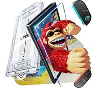 Tea-For Nintendo Switch 2 Screen Protector[2025 Upgrade](One-Tap Bubble-Free & Auto Alignment Kit)Screen Protector Switch2 Tempered Glass [Longest Durable] Full Coverage Switch 2 Accessories, 1 Pack