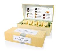 Tea Forte Assortiment de dégustation de thé par Tea Forté, petite boîte de présentation, boîte d'assortiments de thés, 10 infuseurs de thé en forme de pyramide faits main
