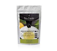 Tea Forté English Breakfast - Thé Noir Bio Assam - Feuilles Entières Premium - Sachet Zip 454 gr
