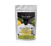 Tea Forté Jasmine Green - Thé vert Bio vrac au Jasmin - Thé Feuilles Entières Premium - Sachet Zip 454 gr