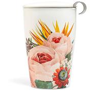 Tea Forte Kati Cup Tasse à thé en céramique avec infuseur et couvercle pour infuser (Jubilee)