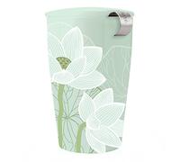 Tea Forte Kati Cup Tasse à thé en céramique avec infuseur et couvercle pour infuser, Lotus