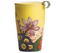 Tea Forte Kati Cup Tasse à thé en céramique avec infuseur et couvercle pour infuser (Soleil)
