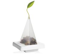 Tea Forte - Lot de 2 Mini Plateaux Ceramique Pour Pyramide - Blanc