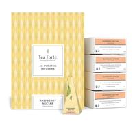 Tea Forte Raspberry Nectar | Lot de 40 pyramides d'infusion | Tisanes bio