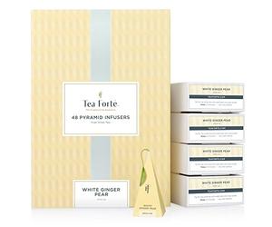 TEA Fortè WHITE GINGER PEAR 40 Piramidi in scatola Tè Bianco Pera Zenzero