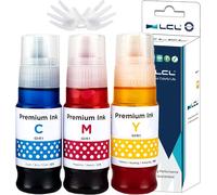 TEA-GI51 GI-51 Encre Compatible pour Canon 51 GI-51 GI51 Bouteille d'encre Multipack Compatible avec Canon Pixma G1520 G1560 G2520 G2560 G3520 G3560 G1530 G2570 G4570 G3570 G4570 (Cyan,Magenta,Jaune)