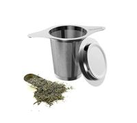 Tea Infuser, 304 Stainless Steel Tea Filter Strainer with Lid And Double Handles Perfect for Hanging On Teapots, Mugs, Cups To Steep Loose Leaf Tea An