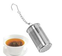 Tea Infuser - Filtre à thé en acier inoxydable | Strainer à thé avec poignée pour thé en vrac | Cooking Infuser Strainer with Chain Hook for Tapots Flower Fruit Black Rooibos Spices