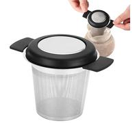 Tea Infuser - Fine Mesh Coffee Strainer, Reusable Cup Tea Infuser with Heat Resistant Handle, Loose Leaf Teas Filter, Portable Brewing Strainer, Teas Steeper for Home Office Kitchen Travel