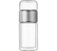 Tea Infuser Flasche 420 ml Doppelschicht Edelstahl Leckage Proof Glaswasser für Büroreisen nach Hause