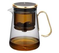 Tea Infuser Pot, Magnetic Glass Kettle Teapot with Strainer, Elegant Tea Brewer with Handle for Blooming and Loose Tea, Perfect for Tea Lovers and Tea Parties,Magnetic Glass Tea Infuse