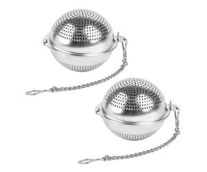 Tea Infuser - Stainless Steel Fine Mesh Steeper 2 Pieces