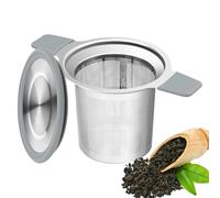 Tea Infuseur - Stainless Steel, Mesh Strainer, Large capacité | Poignée en silicone, Membre inclus, Easy To Clean, Steep Loose Leaves, Coffee, Teapots, Mugs For Brewing, Home, Kitchen, Tea Lovers