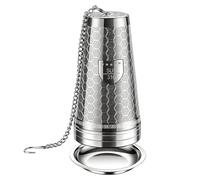 Tea Leaf Infuser, Fine Mesh Strainer Stainless Steel Tea Steeper for Travel | Fine Mesh Conical Design, Stainless Steel Tea Infuser, Portable Strainer, for Home Kitchen Office Travel Camping Picnic