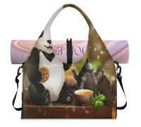 Tea Party Painting_546797944 Sac de sport avec compartiment à chaussures Sac fourre-tout pour salle de sport, yoga, voyage, couleur, L, Sac de voyage