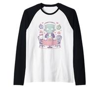 Tea Party Pastel Monster Halloween Manche Raglan