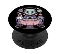 Tea Party Pastel Monster Halloween PopSockets PopGrip Adhésif