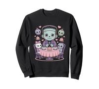 Tea Party Pastel Monster Halloween Sweatshirt