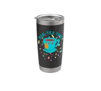 Tea Party Time Tea Lovers English Tea Funny Gobelet isotherme en acier inoxydable double paroi