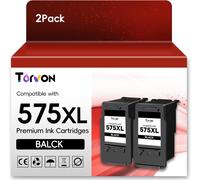 TEA-PG-575XL Noir Cartouche Encre Remplacement pour Canon 575 XL Noir PG-575XL pour Canon PIXMA TS3550i TS3551i TS3750i TR4750i TR4751i TR4755i TR4756i (2-575XL Noir)