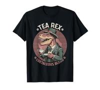 Tea Rex Dinosaure Trex Tea Buveur de thé Dinosaure T-Shirt