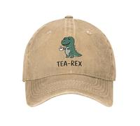 Tea-Rex T-Rex Dinosaure Tasse à thé Casquette de baseball Vintage En Détresse Denim Dessin animé Mignon Snapback Cap Hommes Femmes En Plein Air Chapeaux Réglables Coton, pour toutes les saisons