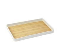 Tea Serving Tray, Rectangular Food Tray, Wooden Breakfast Platter | Decorative Dining Table Serving Board | Kitchen Restaurant Hospitality Presentation Accessory, Snacks Drinks Desserts Meals