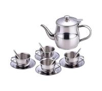 Tea Set Kids - Lightweight Teapot Kit Kitchen Toys | Time Play Role Birthday Playtime Classroom Home Playroom Preschool, Afternoon Party Dishes Accessories Pretend Educational Game Set