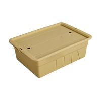 Tea Set Organizer Container, Tea Set Case, Multifunctional Home Organization with Lid, Portable Dustproof Organizer, Camping Barbecue Picnic Backyard Leisure, for Garden Outdoor Travel