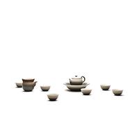 TEA SOUL B6021041 Service à Thé Vert/Jaune 9 Pièces