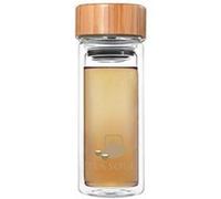 Tea soul b6021463 thermos avec couvercle verre/bambou transparent 350 ml Transparent