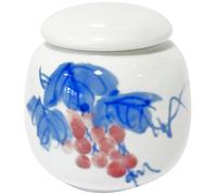 TEA SOUL B6021473 Boîte à Thé avec Décoration de Raisin Céramique 30 g