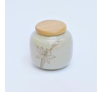 TEA SOUL | Conteneur Sauve Aroma en Porcelaine Décorée 250g - Lotus