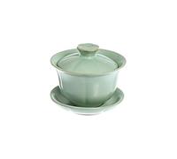 TEA SOUL, GAIWAN Traditionelle Chinois, Bol à Couvercle, Tasse à Thé avec Soucoupe et Couvercle en Porcelaine RU, Format 120 ML