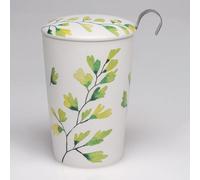 TEA SOUL Tasse Trees • Tasse en porcelaine avec couverture et filtre perforé • Capacité 350 ml