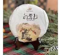 Tea Soul Thé Bai Ying Shan Puer Sheng (brut) Thé chinois de haute qualité cultivé à haute altitude Récolte 2019 Sachet de 200 g Tea Soul
