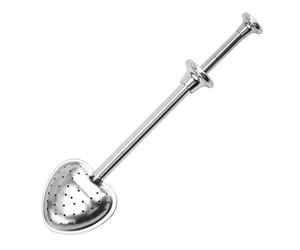Tea Strainer - 6.69in Mesh Steeper | Kitchen Tool Tea Steeper Infuser | For Work Home Traveling Camping BBQ Apartment, 27g Stainless Steel Heart Diffuser For Loose Leaf