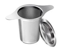 Tea Strainer Panier à thé infuseur en acier inoxydable, 1 pièce, filtre avec petit couvercle et diffuseur for vrac(Style 02)