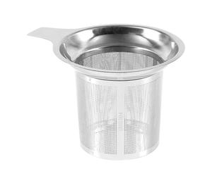 Tea Strainer, Stainless Steel Coffee Mesh Filter, 4.49x3.46x2.87inches, Ultra-Fine Infuser, Heat-Resistant Anti-Scald Handle, Reusable Design, Ideal for Home, Car, Camping, Travel, Parties, Work Use
