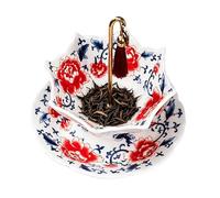 Tea Strainer - Tea Infuser Umbrella Shape Ceramic Teaa Strainer | Coffee Filter Rotating Loose LeafTea Infuser | Heat Resistant Brewing Tool For Home Office Travel Camping