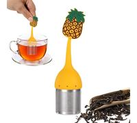 Tea Strainer - Thé Infuser - Cute Fruit Shaped Loose Leaf TeaSteeper - Réutilisable Fine Mesh Infuser For Mugs, Cups, Teapots, Tumbler - Fun TeaFilter For Home, Officee, Travel, Gift - bpa-frree