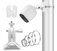 TEA-Support de caméra pour Ring Stick Up Cam, support de mât, support de montage mural, accessoires pour caméra extérieure et intérieure, 1 pièce, blanc (A)