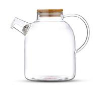 Tea & Tea® Théière en Verre 1,4 L Avec Infuseur Dans le Bec - Coffret Cadeau, Passoire Intégrée