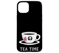 Tea Time Queen Elizabeth II UK Memoriam 1926-2022 Tasse à thé Coque pour iPhone 15 Plus