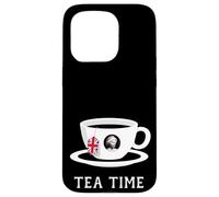 Tea Time Queen Elizabeth II UK Memoriam 1926-2022 Tasse à thé Coque pour iPhone 15 Pro